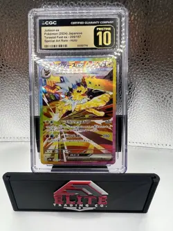 CGC 10 PRISTINE Jolteon SAR 209/187 Terastal Festival Japanese Prismatic Pokemon - Image 3