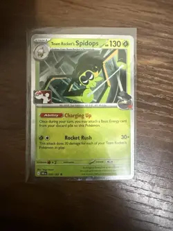Team Rocket's Spidops Cosmos Holo Pokemon Play! Prize Pack Play Stamp Series 8 - Image 1