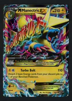 M Manectric EX 24/119 XY Phantom Forces Ultra Rare Pokemon TCG - Image 1