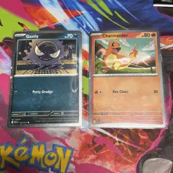 Pokemon TCG Charmander 020/217 & Gastly 123/217 Cosmo Holo Promo Ascended Heroes - Image 1