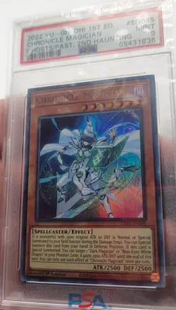 YuGiOh CHRONICLE MAGICIAN #GFP2-EN045 ULTRA RARE PSA 9 MINT 1st EDITION-2022 - Image 4