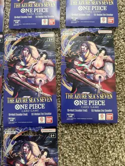 Lot of 10 ONE PIECE OP-14 The Azure Sea’s Seven Sleeved Booster Packs SEALED - Image 3