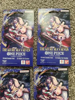 Lot of 10 ONE PIECE OP-14 The Azure Sea’s Seven Sleeved Booster Packs SEALED - Image 4