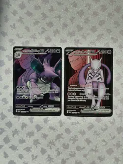 Pokemon TCG 2 Card Lot - S&V Destined Rivals Mewtwo ex 213, Nidoking ex 216, NM - Image 2