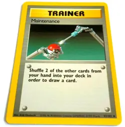 Pokemon Base Set Trainer Card Maintenance 83/102 Uncommon NM Unplayed - Image 3