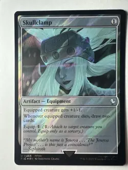 Skullclamp Commander: Final Fantasy Surge Foil Magic The Gathering - Image 1