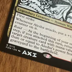 Alesha, who Laughs at Fate (Altered) Hand-Painted mtg Card, 1/1 painting - Image 5