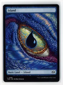 MtG TDM Island - Dragon Eye #288 Full Art Non-Foil - Image 1