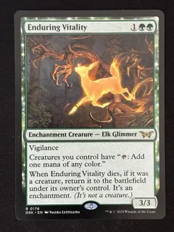 1x MTG Enduring Vitality - Duskmourn: House of Horror (DSK) #176 - Magic - Image 1