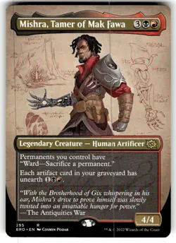 x1 Mishra, Tamer of Mak Fawa - Borderless R MTG The Brothers' War M/NM, English - Image 1
