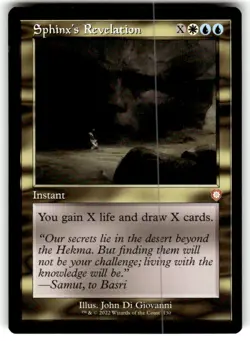 Sphinx's Revelation (Retro Frame) Commander: the Brothers' War Regular MTG NM - Image 1