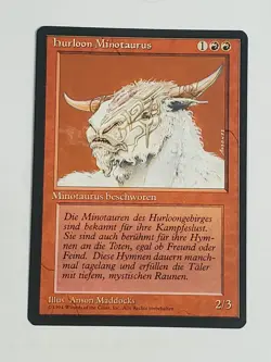 MTG Hurloon Minotaur (German Revised (BB)/Red/C) - BGM - Image 1