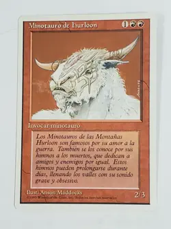 MTG Hurloon Minotaur (Spanish 4th Edition (WB)/Red/C) - BGM - Image 1