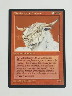 MTG Hurloon Minotaur (Spanish 4th Edition (BB)/Red/C) - BGM - Image 1