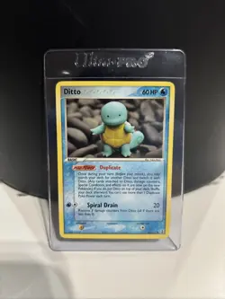 Pokemon TCG Ditto 64/113 Squirtle EX Delta Species 2005 Card - Image 1