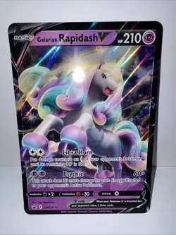 JUMBO Galarian Rapidash V SWSH111 Pokemon Black Star Promo PACK FRESH - Image 1