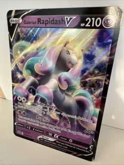 JUMBO Galarian Rapidash V SWSH111 Pokemon Black Star Promo PACK FRESH - Image 2