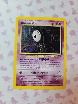 2001 Pokemon Neo Discovery Unown A Holo 14/75 - LP Swirl - Image 1