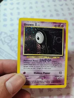 2001 Pokemon Neo Discovery Unown A Holo 14/75 - LP Swirl - Image 2