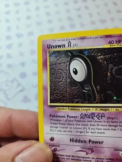 2001 Pokemon Neo Discovery Unown A Holo 14/75 - LP Swirl - Image 4