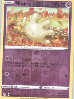 Milcery Reverse Holo Pokemon tcg SWSH09: Brilliant Stars #070/172 - Image 1