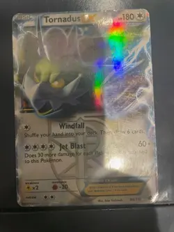 RARE pokemon Tornadus EX (Team Plasma) 98/116 Plasma Freeze Holo UNDERVALUED - Image 1