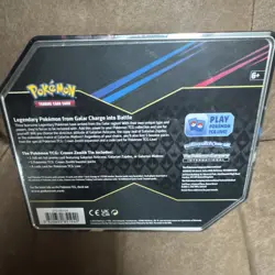 Pokemon Crown Zenith Tin Galarian Zapdos Promo Box English TCG - Image 2