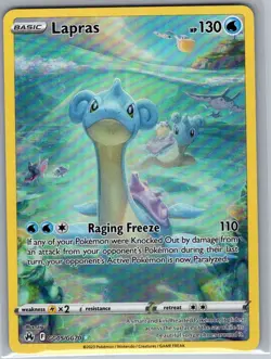 Lapras GG05/GG70 Crown Zenith: Galarian Gallery - Pokemon Card - NM - Image 1