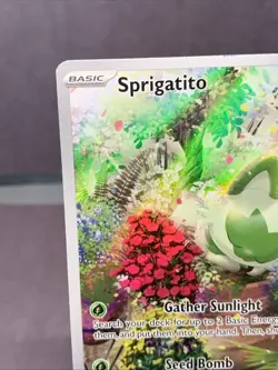 Pokemon TCG Sprigatito Illustration Rare Holo SV02: Paldea Evolved 196/193 NM/LP - Image 2