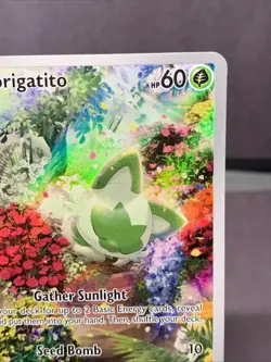Pokemon TCG Sprigatito Illustration Rare Holo SV02: Paldea Evolved 196/193 NM/LP - Image 3