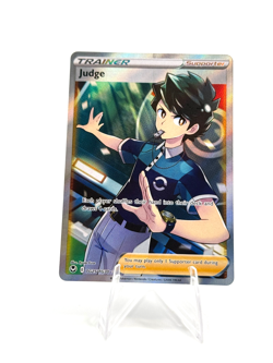 Pokemon Judge Ultra Rare SWSH Silver Tempest Trainer Gallery TG25/TG30 - Image 1