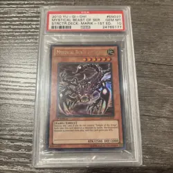 POP 2! PSA 10 GEM MINT 2010 Yugioh 1st Ed Mystical Beast of Serket Ultra SDMA - Image 1