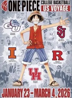Bandai Namco One Piece Monkey.D.Luffy US college basketball Voyage promo card - Image 3