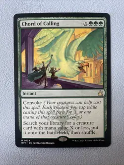MTG Magic The Gathering: Ravnica Remastered: Chord of Calling #0134 Rare - NM - Image 1
