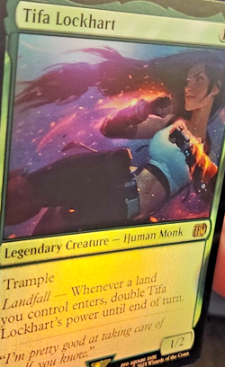Tifa Lockhart Foil Card ( Magic the Gathering Final Fantasy MTG FF7 #206 ) - Image 2