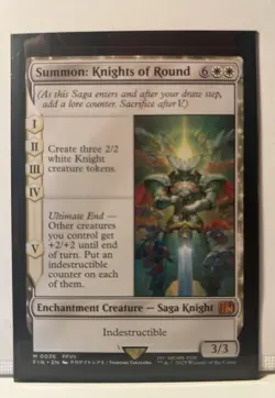 Summon Knights of Round #36 NM/M Final Fantasy MTG Magic Card Mythic FF7 FFVII - Image 1