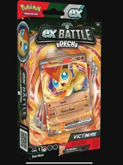Pokemon Cards - EX Battle Decks - VICTINI EX (60-Card Deck, Deck Box, Coin+) - Image 1