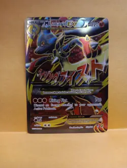 Pokemon M Lucario EX Mega Alternate Art Promo Holo 055A/111 TCG Card NM FAST SHI - Image 1