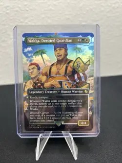 Wakka, Devoted Guardian MTG Borderless Foil (Chocobo Track Foil) Final Fantasy - Image 1