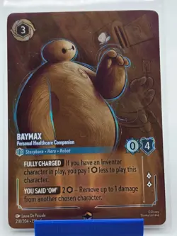Lorcana Baymax Enchanted Azurite Sea Disney TCG Personal Healthcare Companion - Image 1