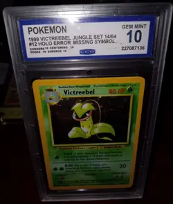 1999 Pokemon Jungle Holo #14/64 Victreebel Missing Symbol Card . GEM MT 10. - Image 1