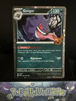 Pokemon Card Gengar 057/091 Paldean Fates Trick Or Trade Holo Rare Near Mint - Image 1