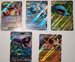 Pokemon TCG: 151 Lot Of 5 Cards Blastoise Golem Arbok Kangaskhan Venusaur - Image 1
