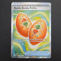 Pokemon Buddy-Buddy Poffin 167/132 Me01 Trainer Ultra Rare Holo English Card - Image 1