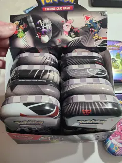 Pokemon Prismatic Evolutions Mini Tin Set Of 17 Empty Tins No Packs Inside - Image 2