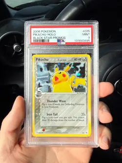 PSA 9 2006 POKEMON BLACK STAR PROMOS #035 PIKACHU-HOLO - Image 3
