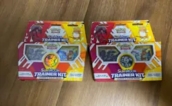 Lot of 2 Pokemon TCG Sun And Moon New Trainer Kits: Lycanroc & Alolan Raichu - Image 1