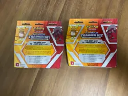 Lot of 2 Pokemon TCG Sun And Moon New Trainer Kits: Lycanroc & Alolan Raichu - Image 2