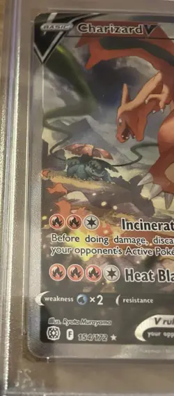 2022 Pokemon SWSH Brilliant Stars FA/Charizard V 154/172 Full Art PSA MINT 9 - Image 5