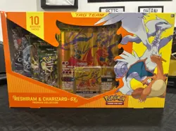 Pokemon TCG Reshiram & Charizard GX Premium Collection Box - Image 1